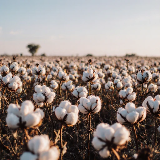 Lavoura de algodão - Criada por Raphael AI