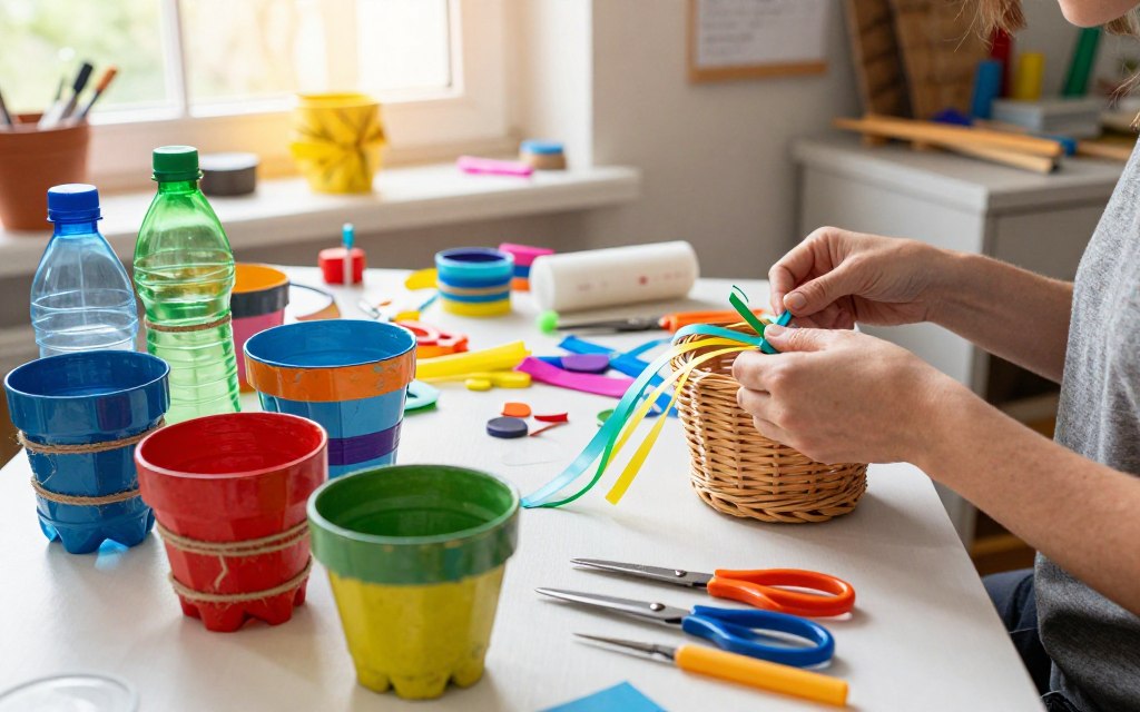 Artesanato com materiais recicláveis