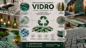 Ciclo da reciclagem do vidro